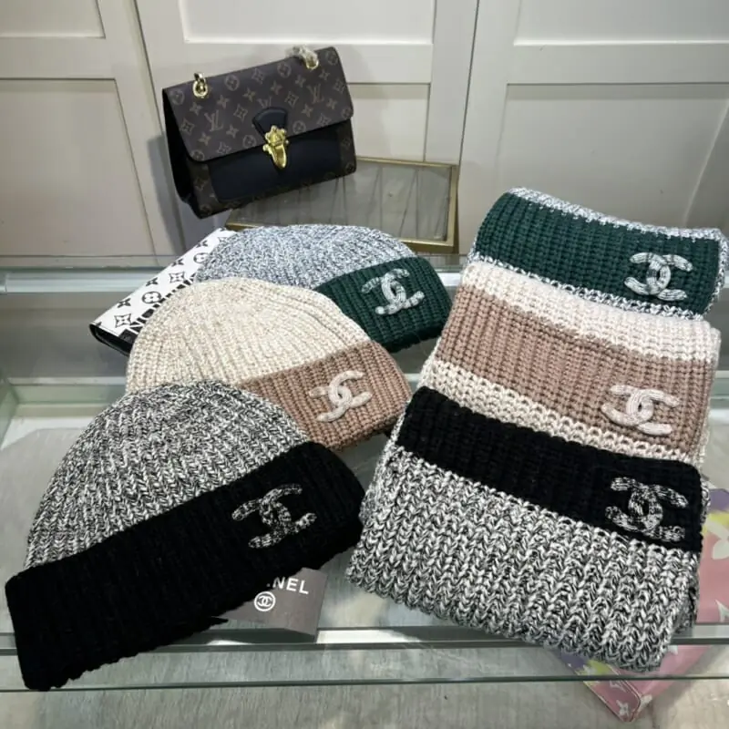 chanel hat and echapres set s_12652601